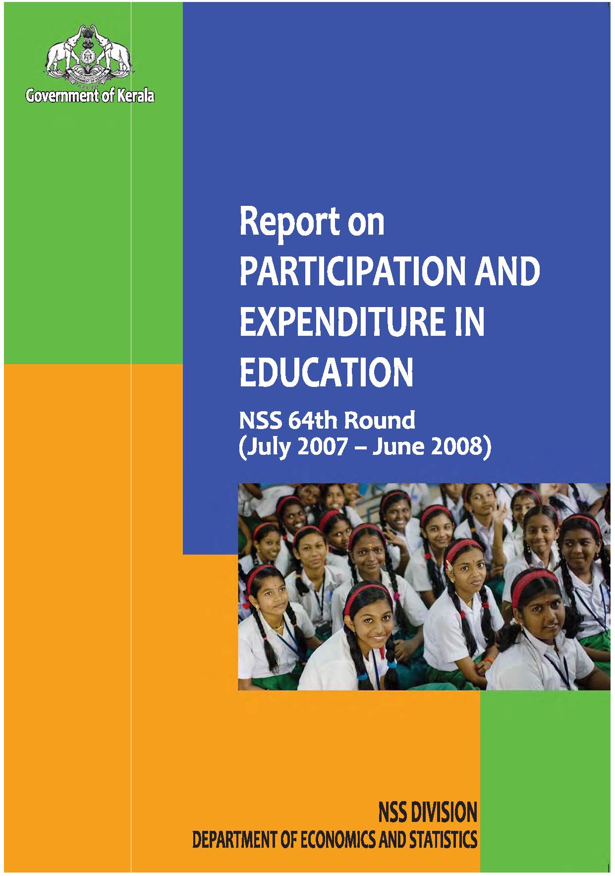 NSS 64th round - Report on Participation and Expenditure in Education