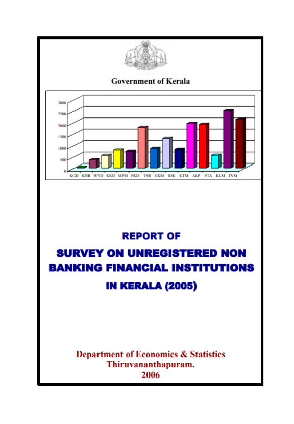 Report of Survey on Unregistered Non Banking Financial Institutions in Kerala (2005)