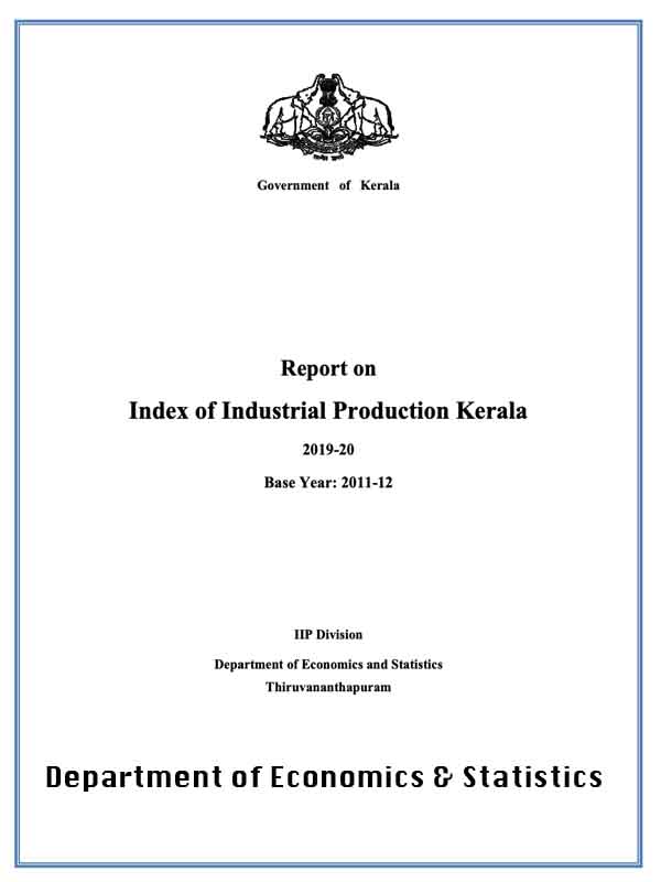 Index of Industrial Production Annual Report 2019-20