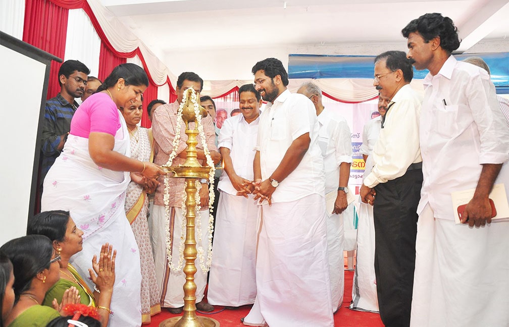 Lighting the lamp ceremony