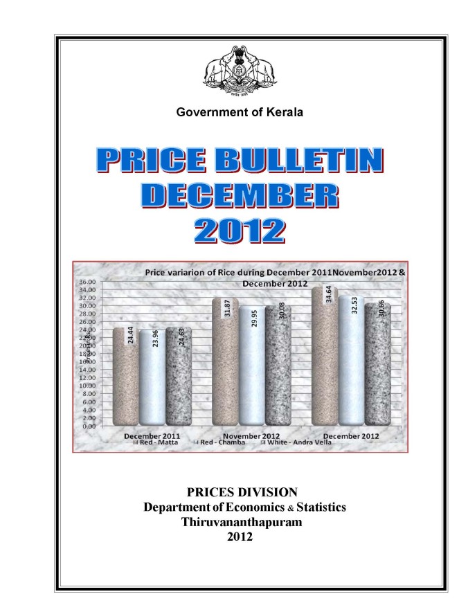 Price Bulletin December 2012
