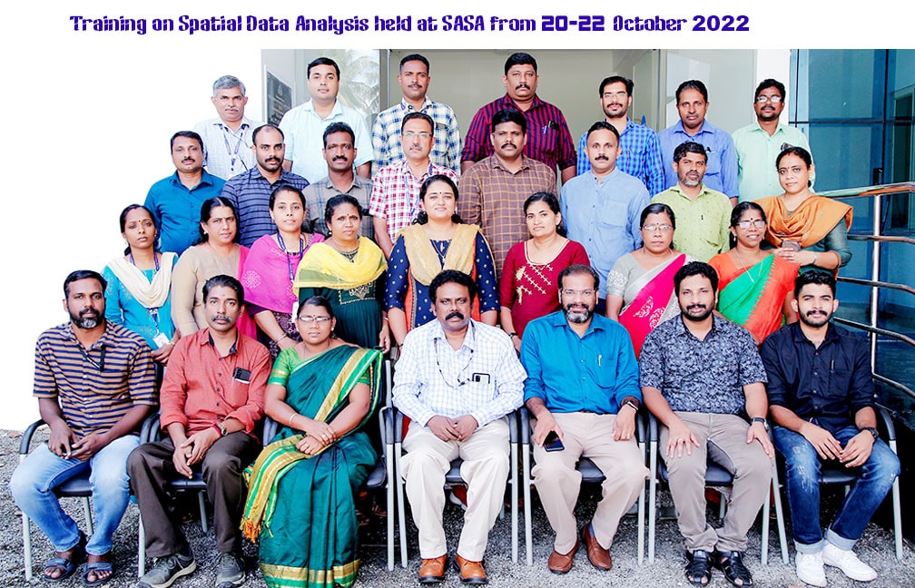 Training on Spatial Data Analysis held at SASA from 20-22 Oct 2022