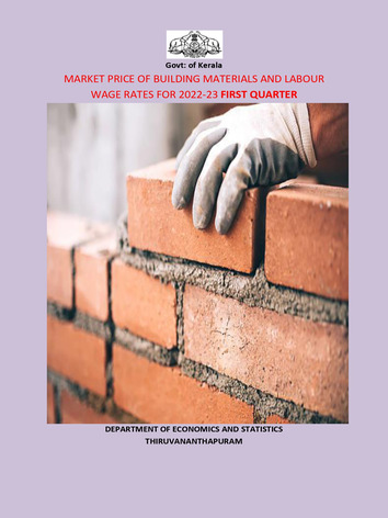 Market Price of Building Materials and Labour wage rates for 2022-23 First quarter