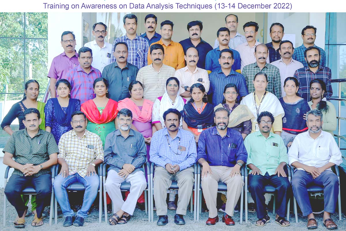 Training on Data Analysis Techniques held at SASA from 13-14 Dec 2022 for Research Assistants in DES