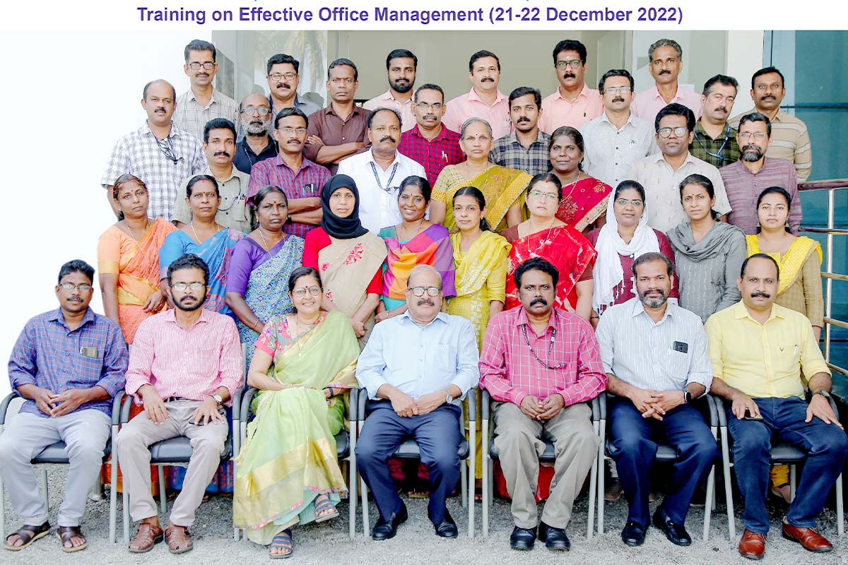 Training on Effective Office Management held at SASA on 21 & 22 Dec 2022