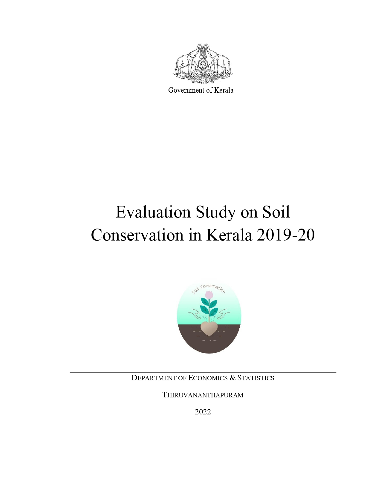 Evaluation Study On Soil Conservation In Kerala 2019-20