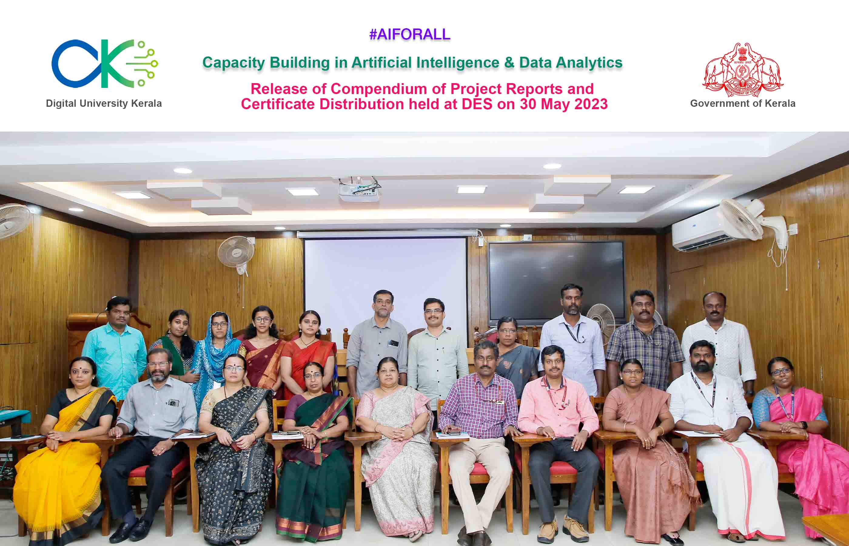 Training Team with senior officers in DES and DUK officials