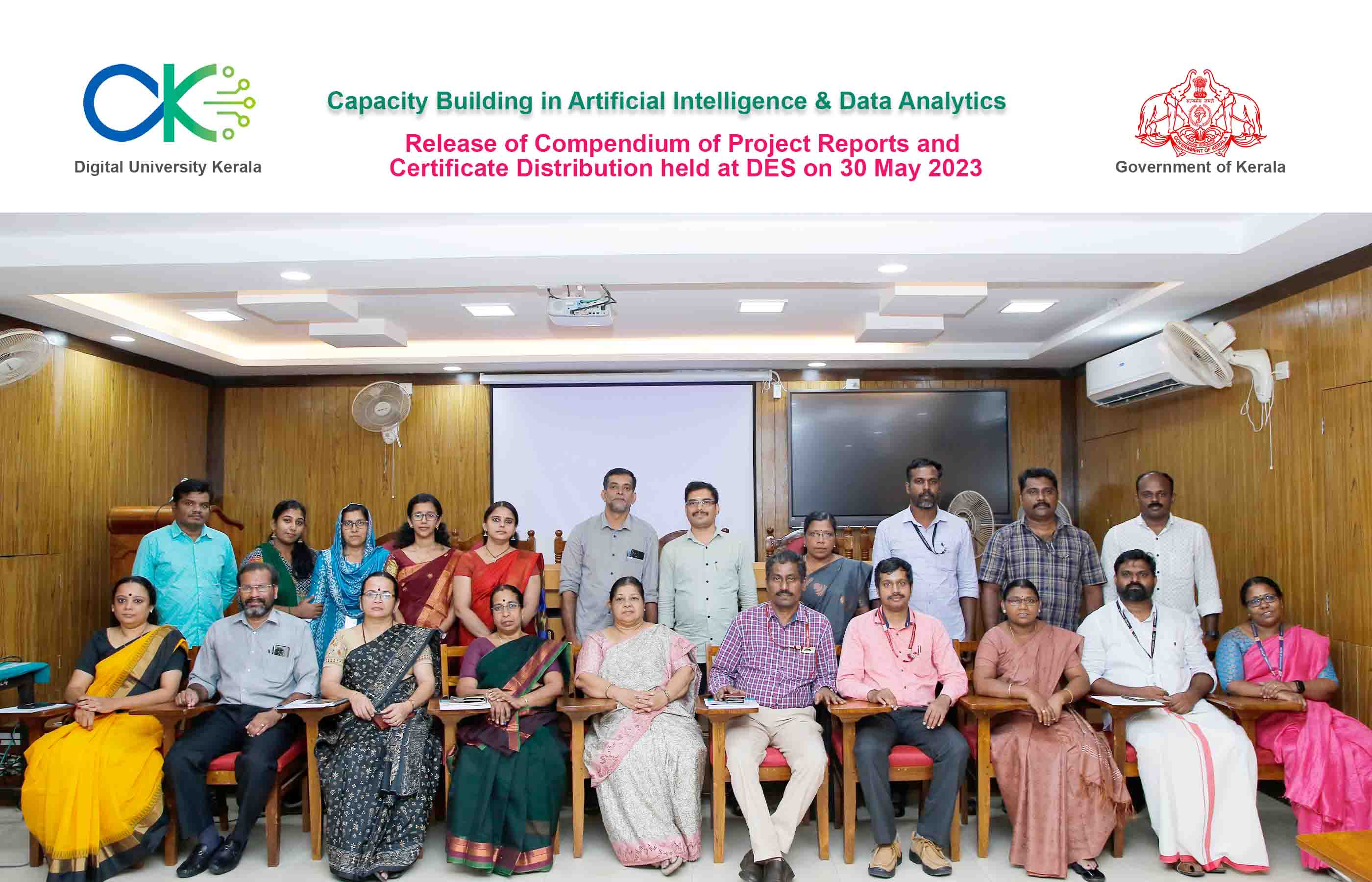 Training Team with senior officers in DES and faculties from DUK