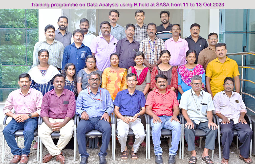 Training on Data Analysis using R held at SASA from 11 to 13 Oct 2023