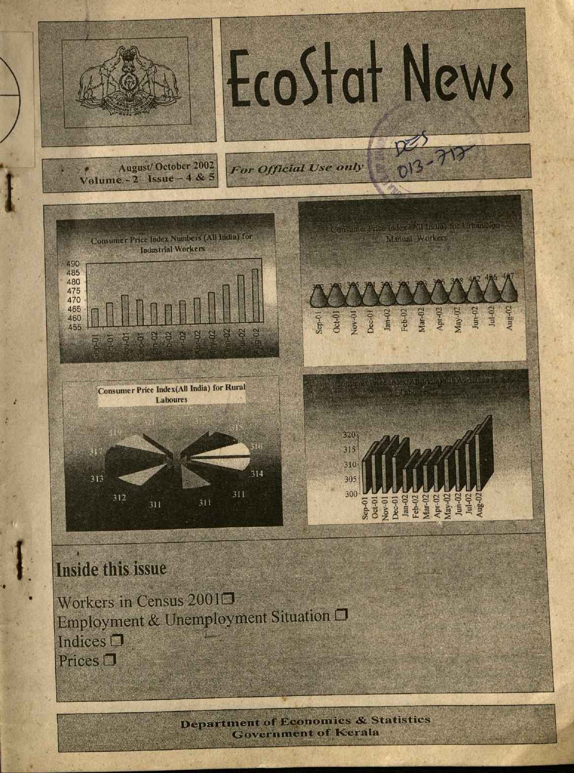 Ecostat News August- October 2001