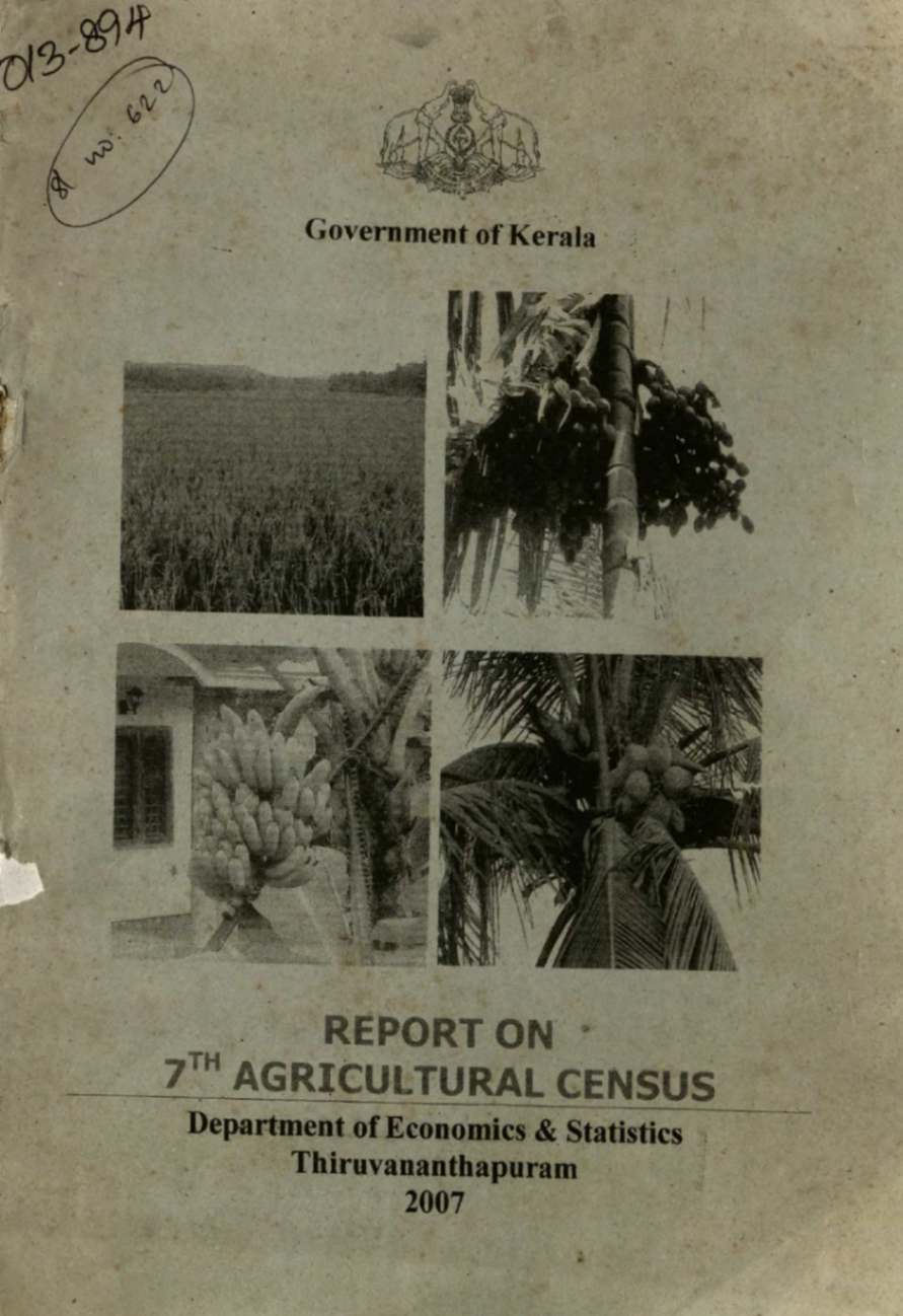 Report On 7th Agricultural Census -2007