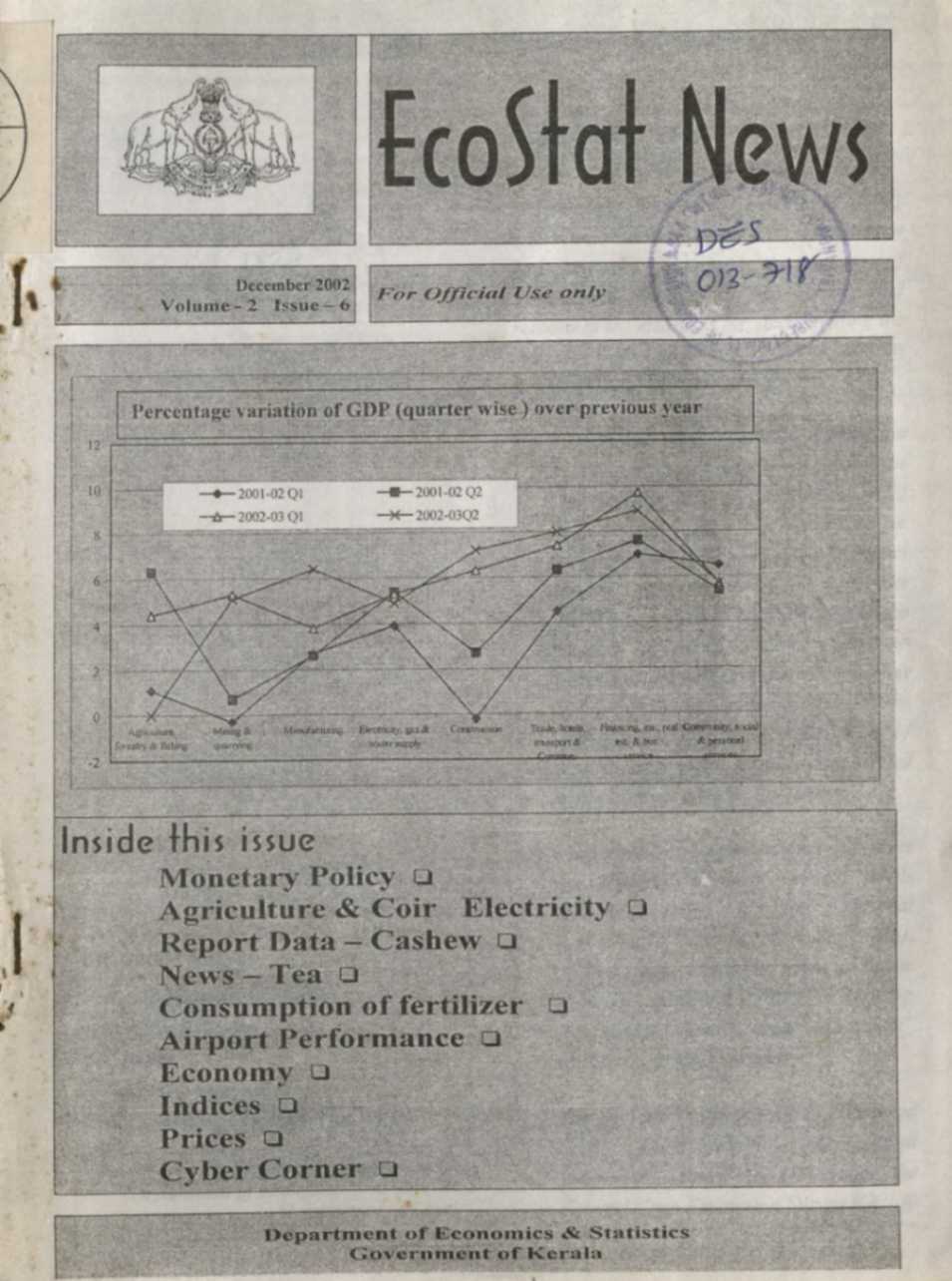 Ecostat News December 2002