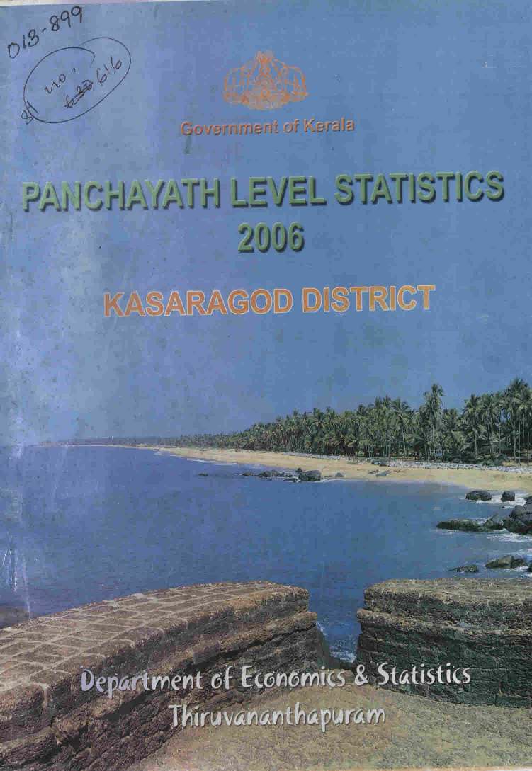 Panchayath Level Statistics Kasaragod District 2006