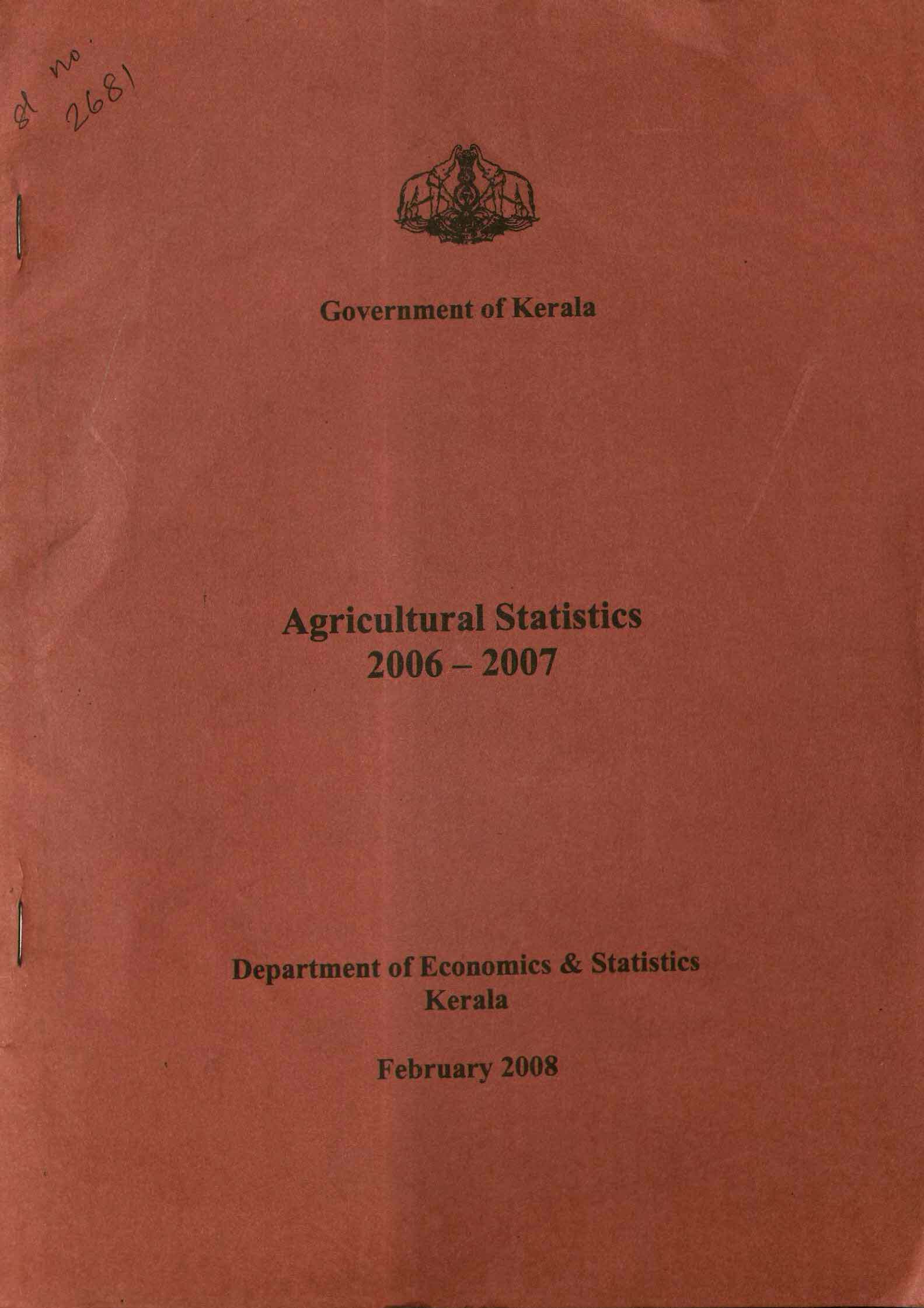 Agricultural Census 2006-2007