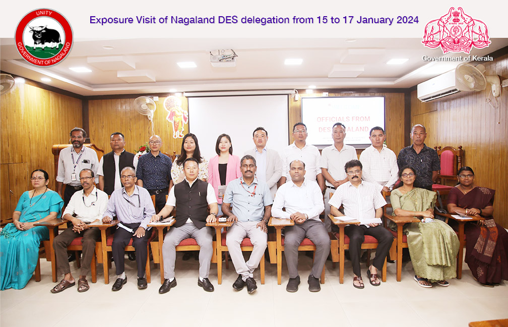 DES delegation with Kerala DES team at Directorate on 16-01-2024