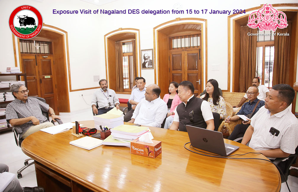 Meeting of Nagaland DES delegation with Vice Chairman State Planning Board ion 16-01-2024