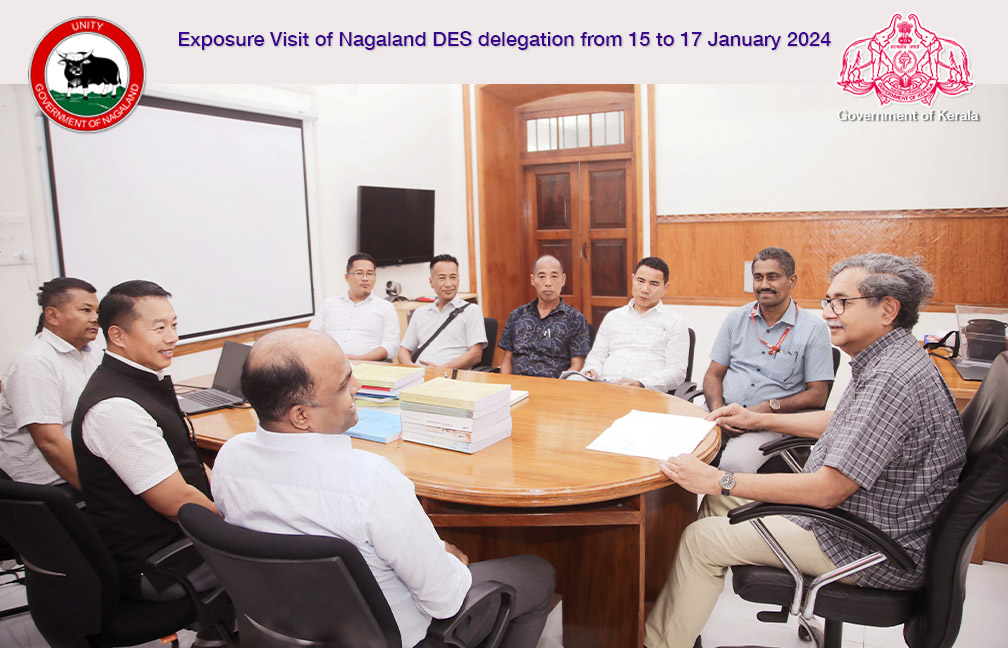Meeting of Nagaland DES delegation with Vice Chairman State Planning Board ion 16-01-2024
