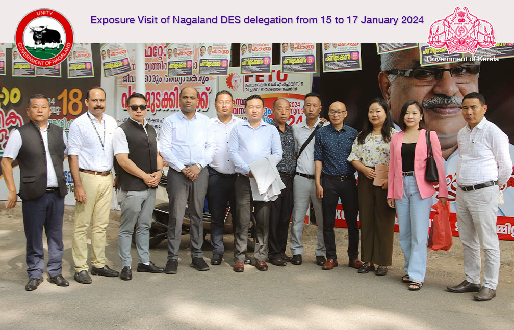 Exposure visit of Nagaland DES delegation to Kerala from 15 to 17 January 2024