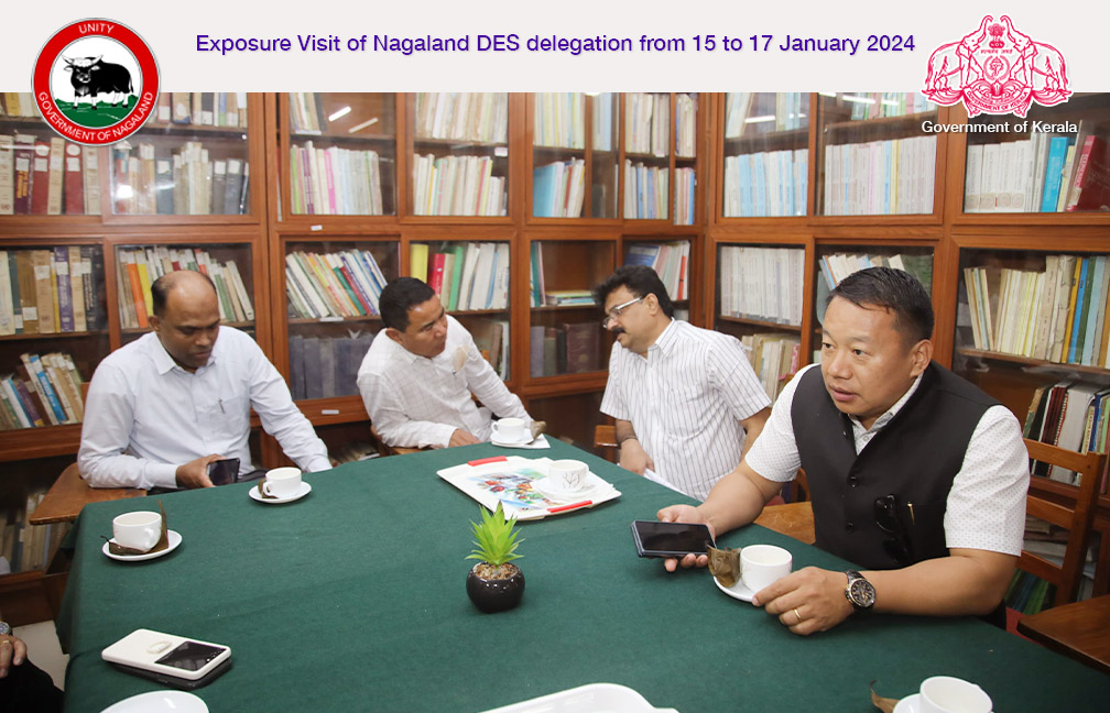 Nagaland DES delegation at Library of DES on 16-01-2024