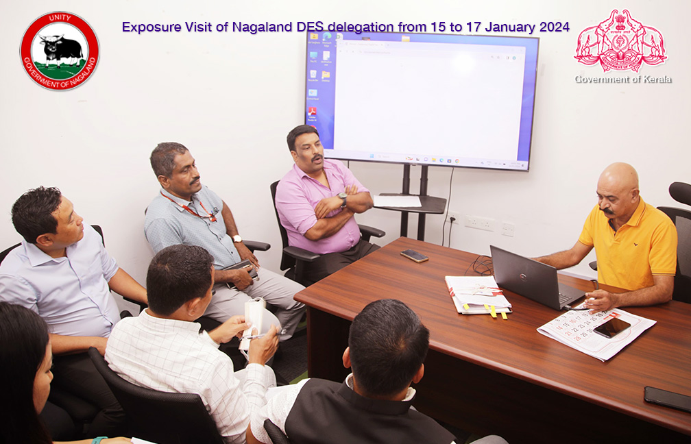 Nagaland DES delegation at IKM office on 16-01-2024- discussion on K-smart project