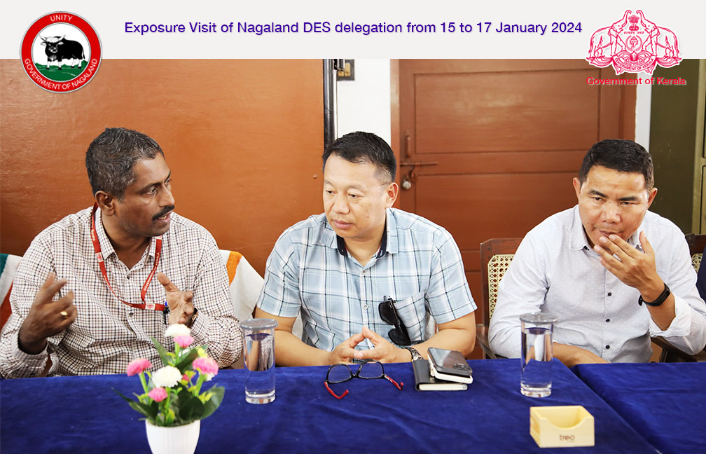 Exposure visit of Nagaland DES delegation to Kerala from 15 to 17 January 2024