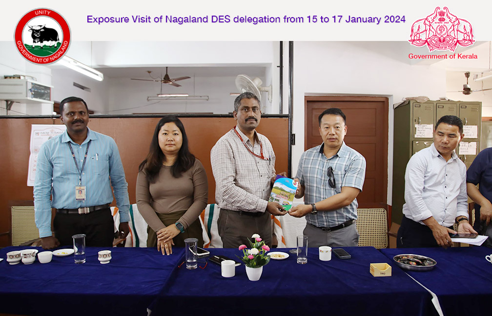 Exposure visit of Nagaland DES delegation to Kerala from 15 to 17 January 2024