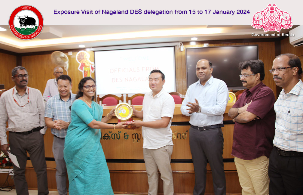 Exposure visit of Nagaland DES delegation to Kerala from 15 to 17 January 2024