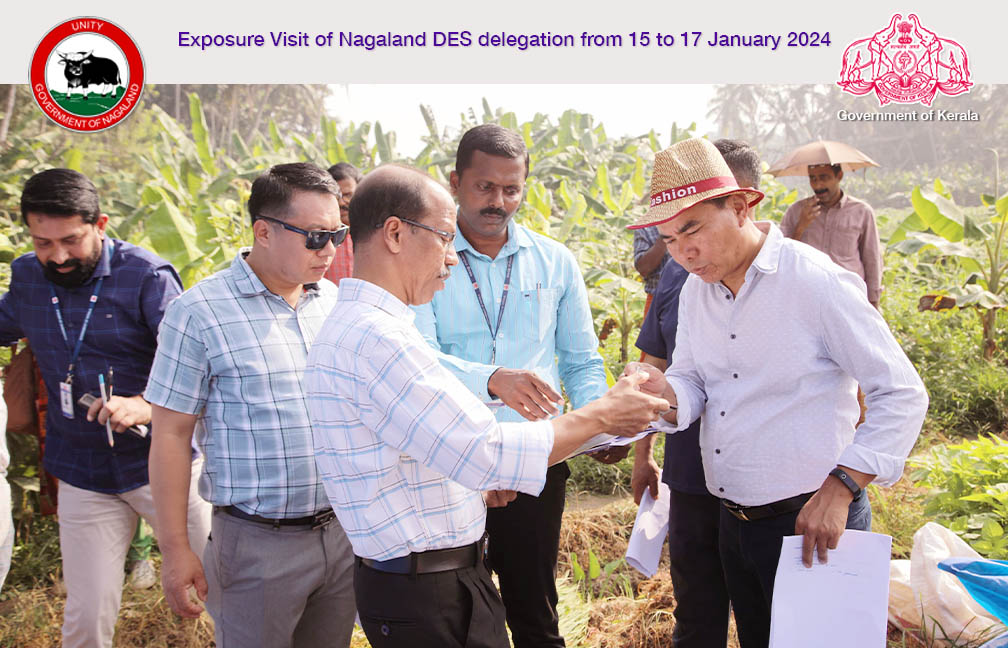 Exposure visit of Nagaland DES delegation to Kerala from 15 to 17 January 2024