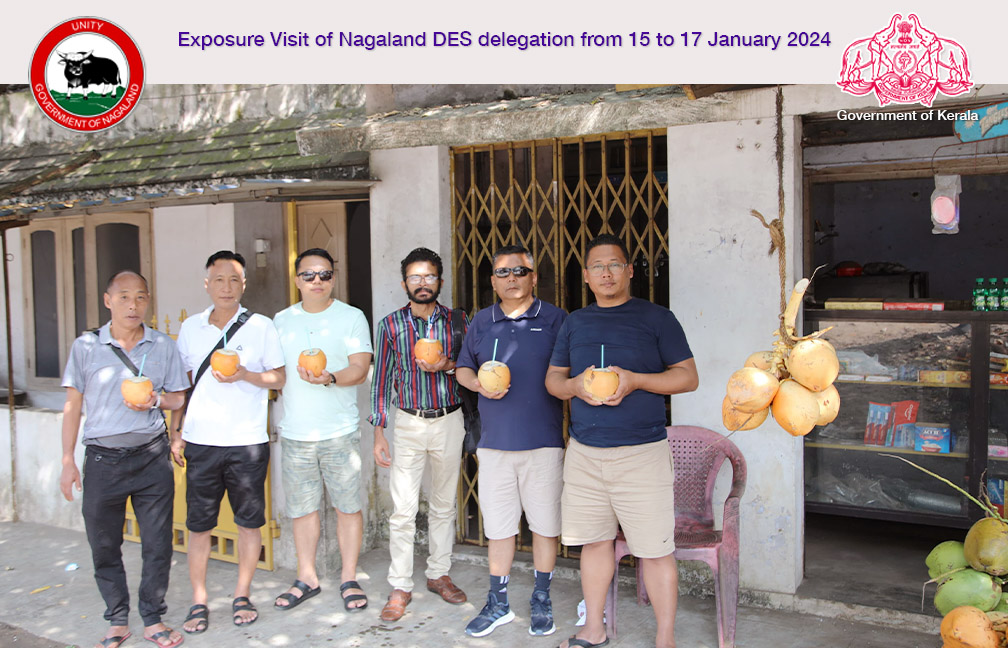 Exposure visit of Nagaland DES delegation to Kerala from 15 to 17 January 2024
