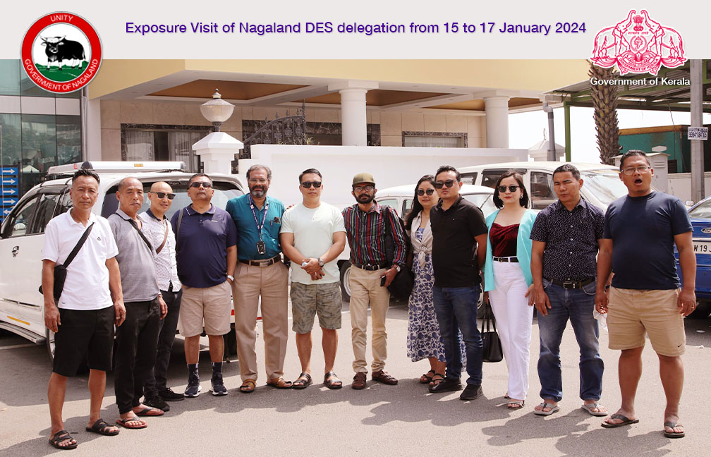 Exposure visit of Nagaland DES delegation to Kerala from 15 to 17 January 2024