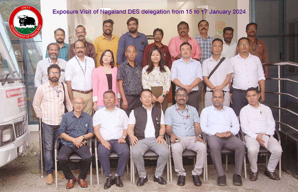 Exposure visit of Nagaland DES delegation to Kerala - at SASA on 16-01-2024