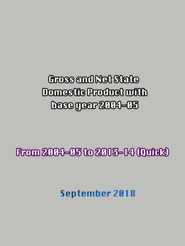 GSDP and NSDP with base year 2004-05 from 2004-05 to 2013-14 Quick