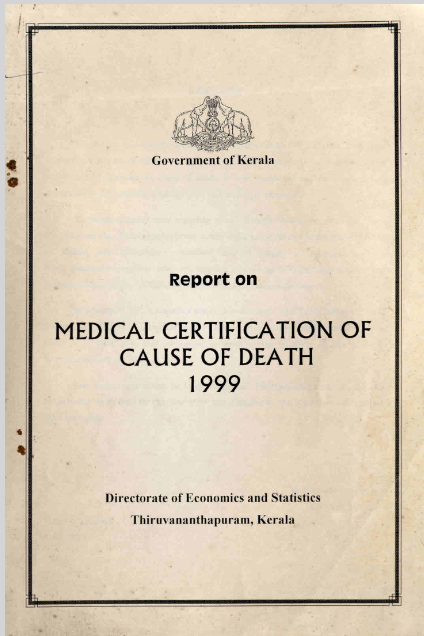 Report on Medical Certificate on Cause of Death 1999