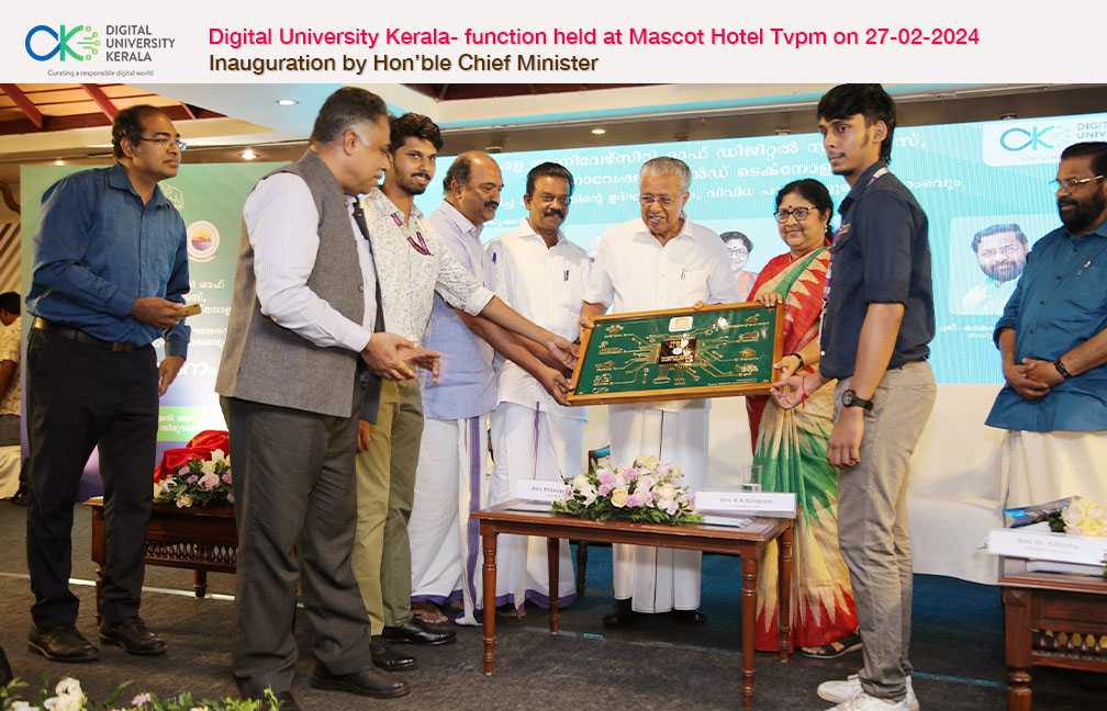 DUK various functions held at Mascot Hotel on 27-02-2024. Release of Kairali AI Chip developed by DUK.