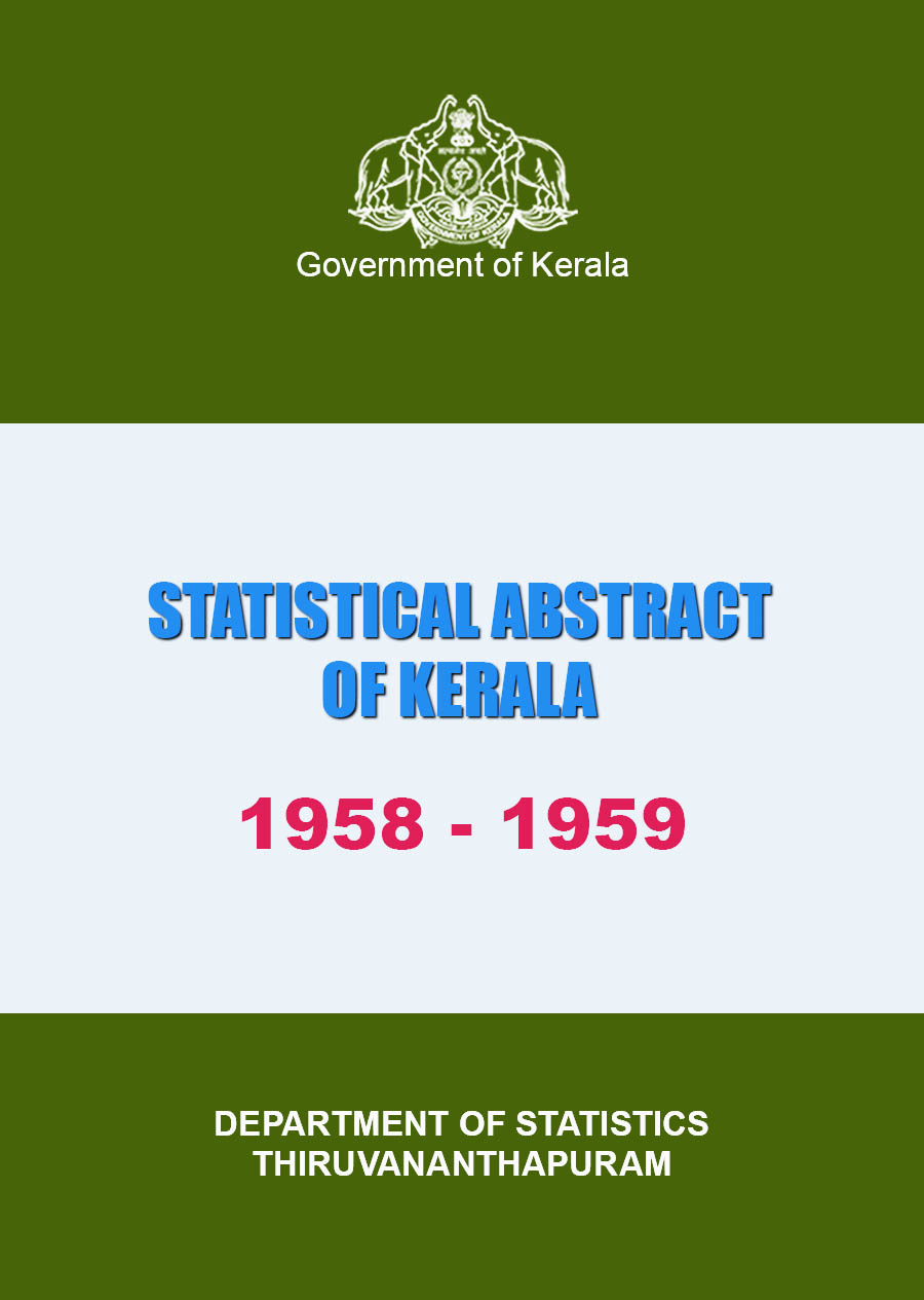 Statistical Abstract of Kerala 1958-59