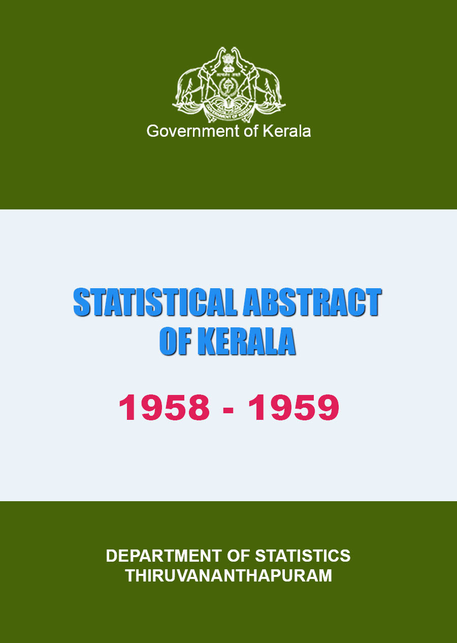 Statistical Abstract of Kerala 1958-59
