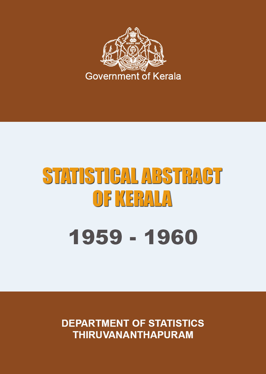 Statistical Abstract of Kerala 1959-60