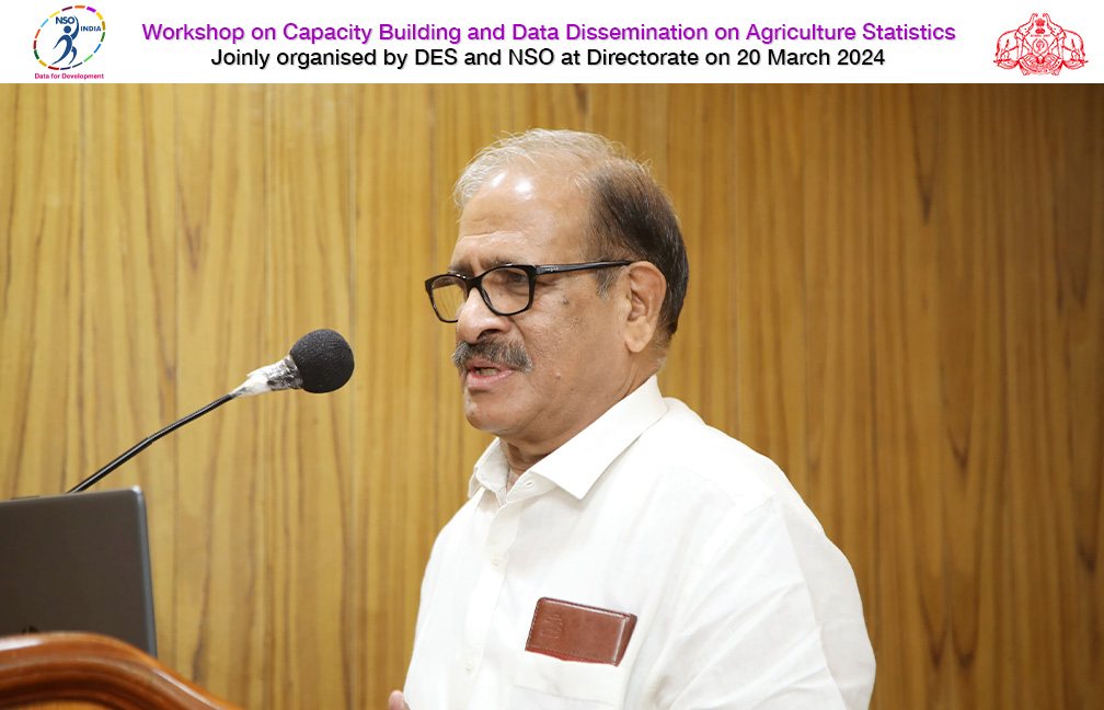 Workshop on Agriculture Statistics held at DES Directorate on 20-03-2024