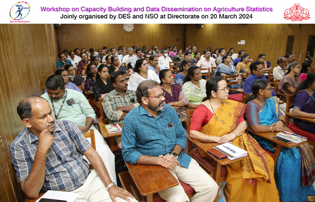 Workshop on Agriculture Statistics held at DES Directorate on 20-03-2024