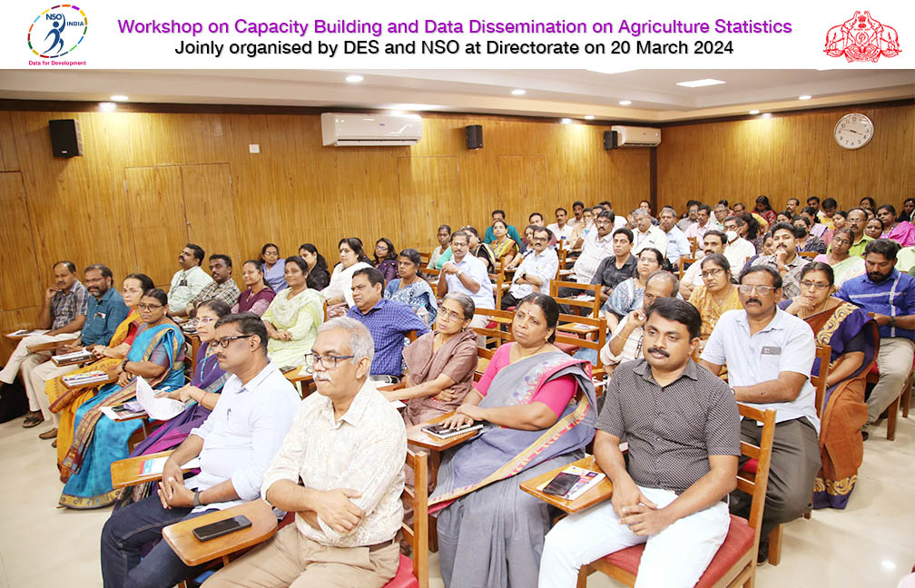 Workshop on Agriculture Statistics held at DES Directorate on 20-03-2024