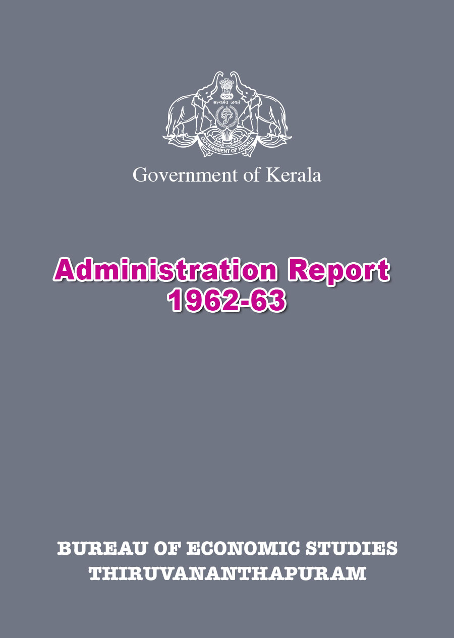 Administration Report of Bureau of Economic Studies 1962-63