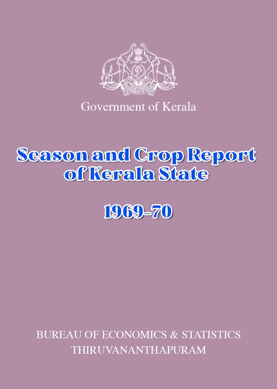 Season and Crop Report of Kerala State 1969-70