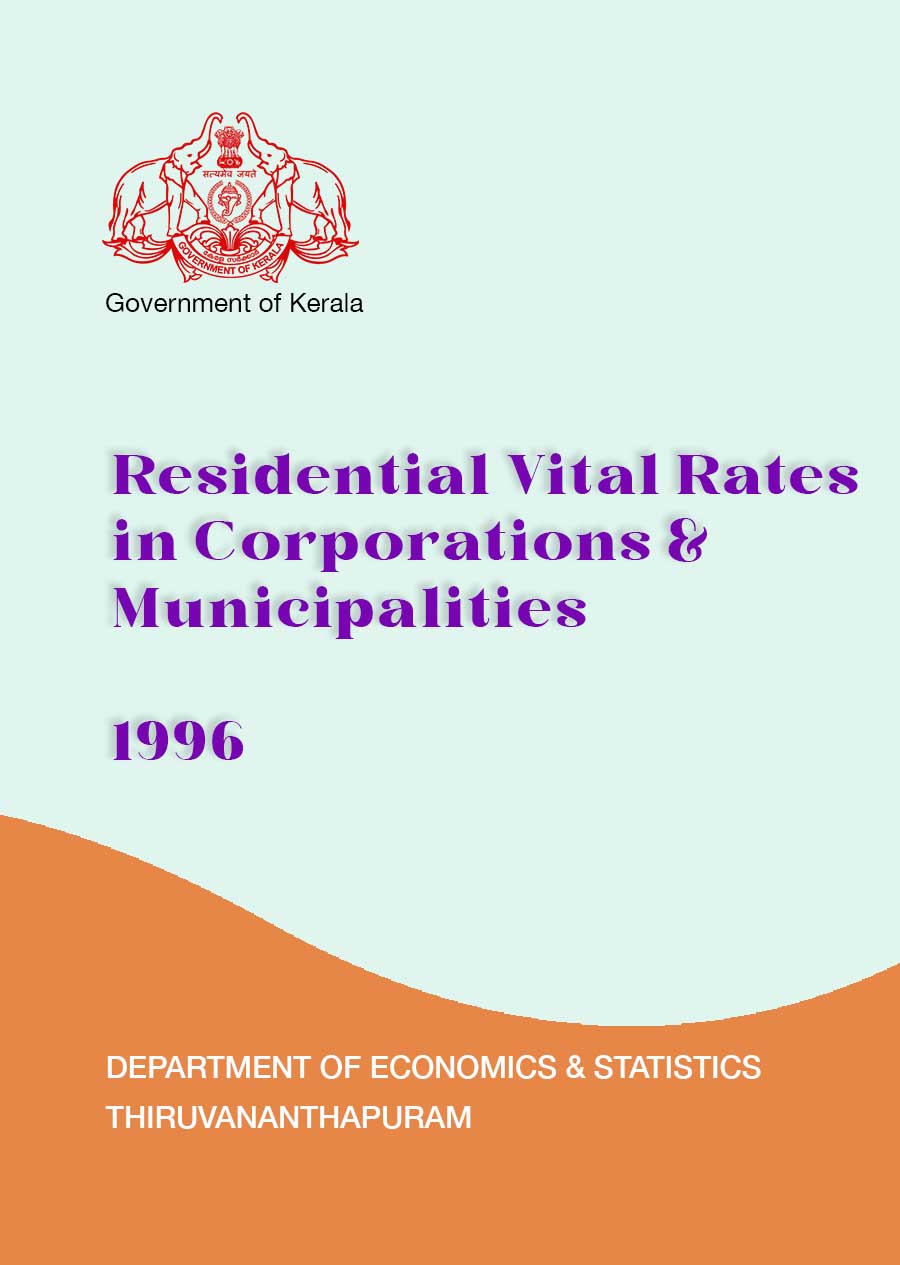 Residential vital Statistics Corporation and Municipalities  1996
