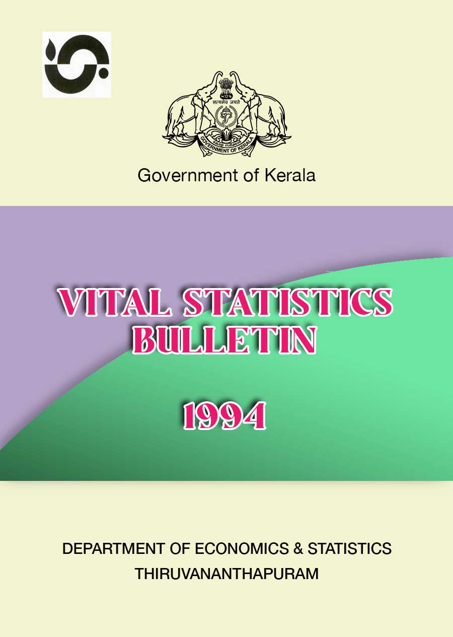 Annual Report on Vital Events Vital Statistics Bulletin 1994