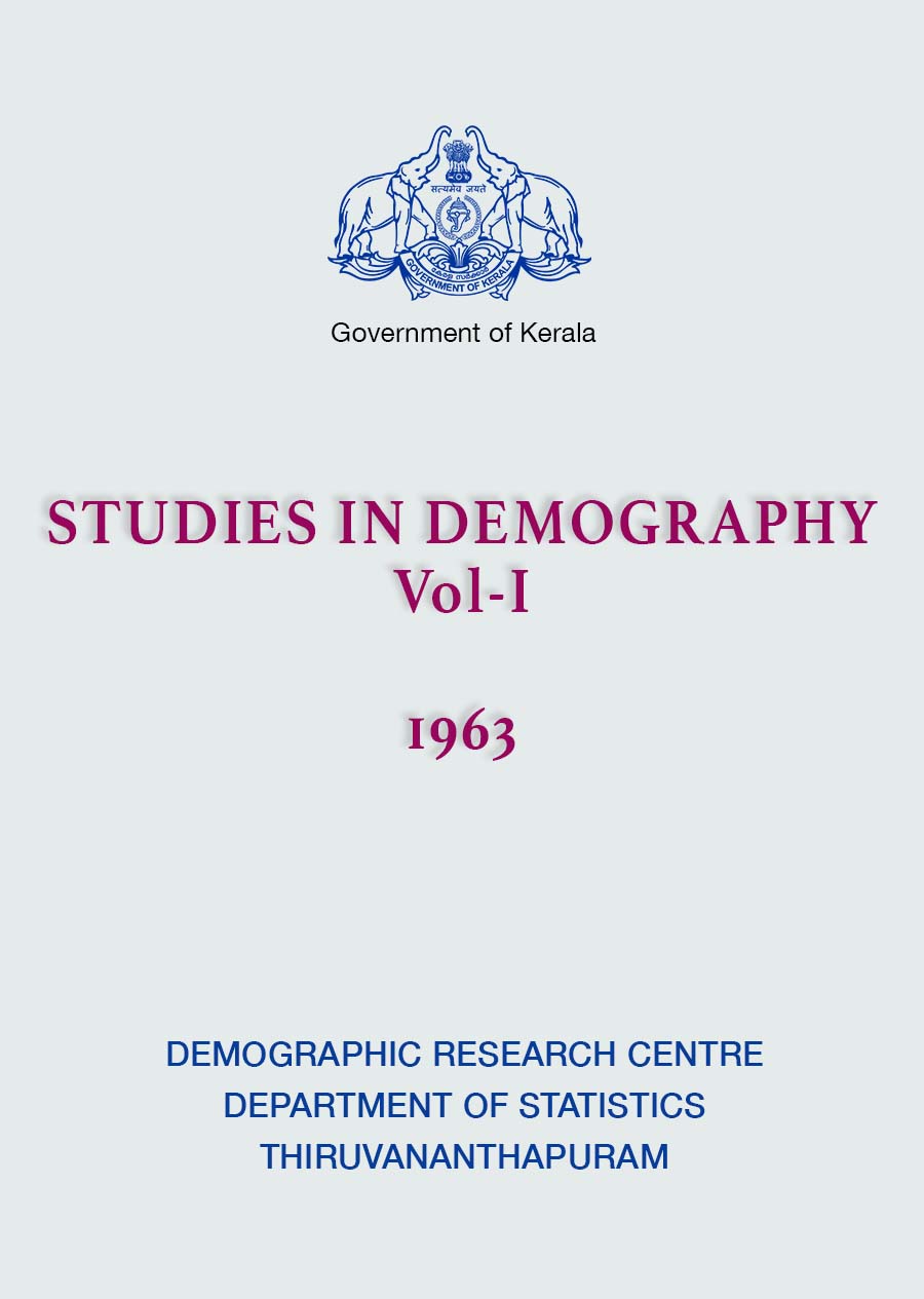 Studies In Demography Vol 1