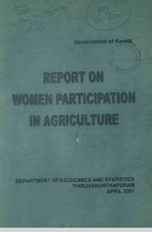 Report on Women Participation In Agriculture 2001
