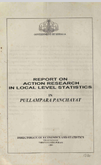 Report on Action Research in  Local Level Statistics in Pullampara Panchayat 2005