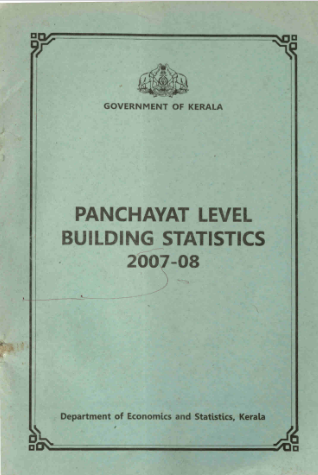 Panchayat Level Building Statistics 2007-08