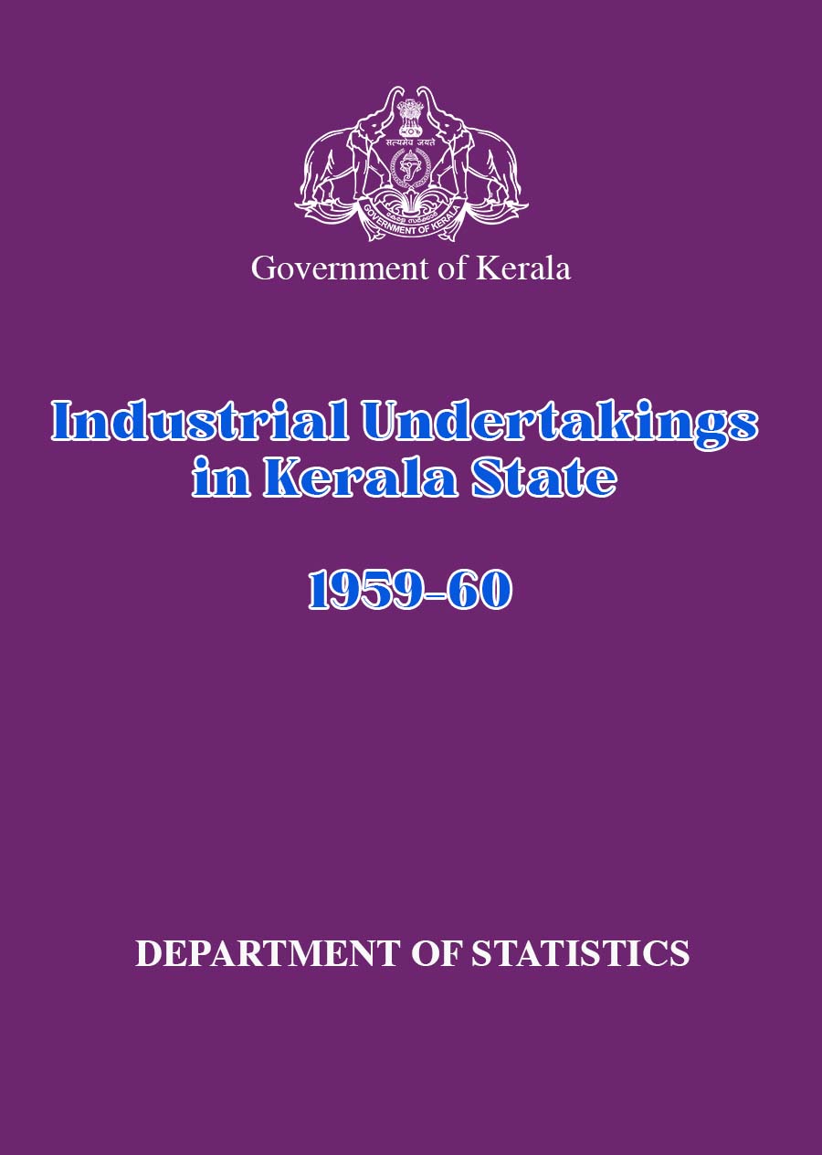 Industrial Undertakings in Kerala State 1959-60