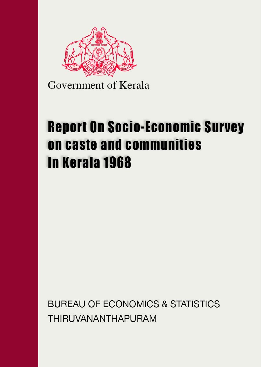 Report On Socio-Economic Survey on caste and communities In Kerala 1968